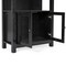 Flash Furniture Stella Modern Farmhouse Wooden Bookcase/Storage Cabinet, 3 Upper Shelves in Black ZG-027-BLK-GG - alternate 8